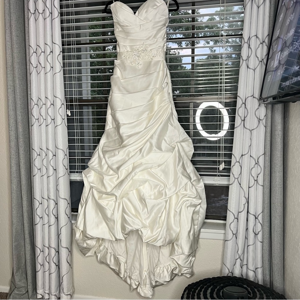 Mikaella Satin Wedding Dress.